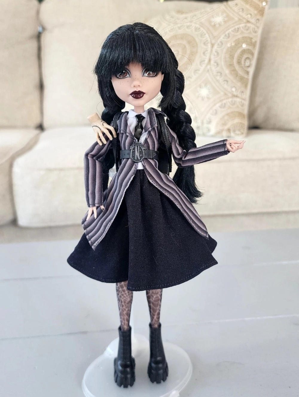 Mattel Monster High X Wednesday Addams Doll Gothic Beautiful